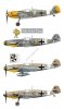 Kagero 15034 Messerschmitt Bf 109s over the Mediterranean Part I (kalkomania/decals) EN/PL